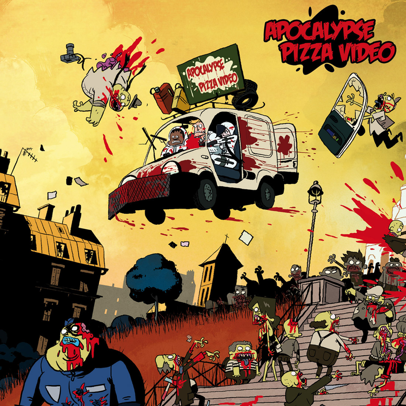 Illustration for article titled The most amazing zombie apocalypse pizza delivery cartoon we've ever seen!